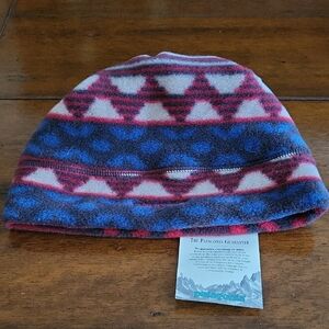 Patagonia  Geometric Beanie - Red, Blue, and Cream. Sz L